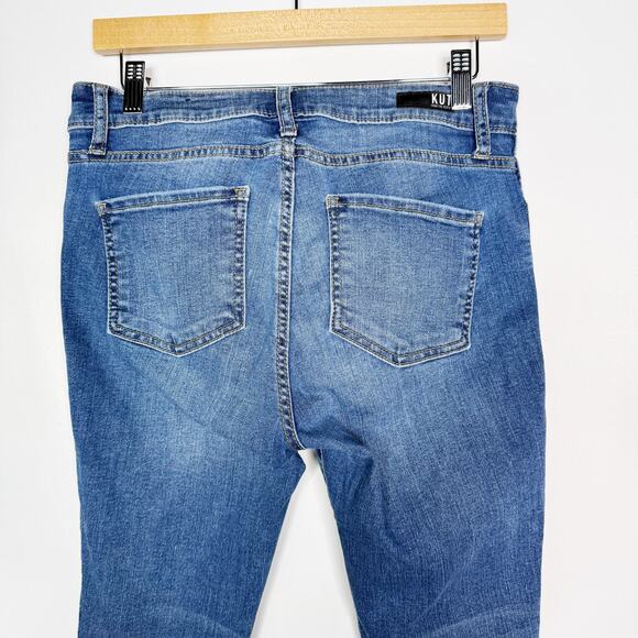 Kut From The Kloth 4P High Rise Donna Fab Ab Ankle Skinny Jeans Medium Wash Blue - Picture 5 of 9